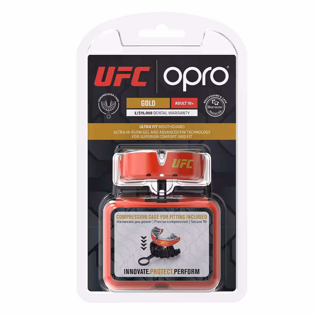 Unisex Opro Red/Silver UFC Self-Fit Mouthguard