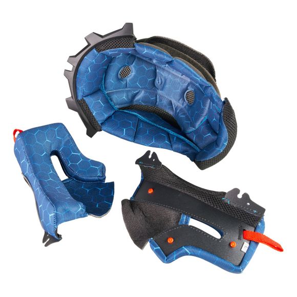 Cheek pad and TT Kini Red Bull MX3 2026 Headdress - BlueRef: KRB0152