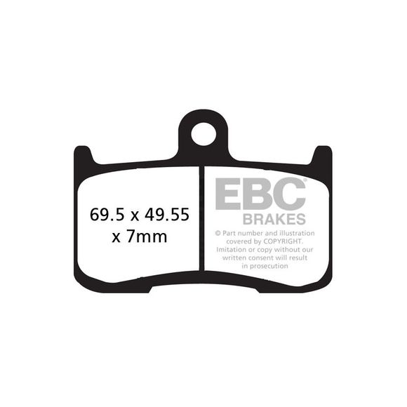 EBC Sinter Sintered Metal front brake padsRef: FA347HH