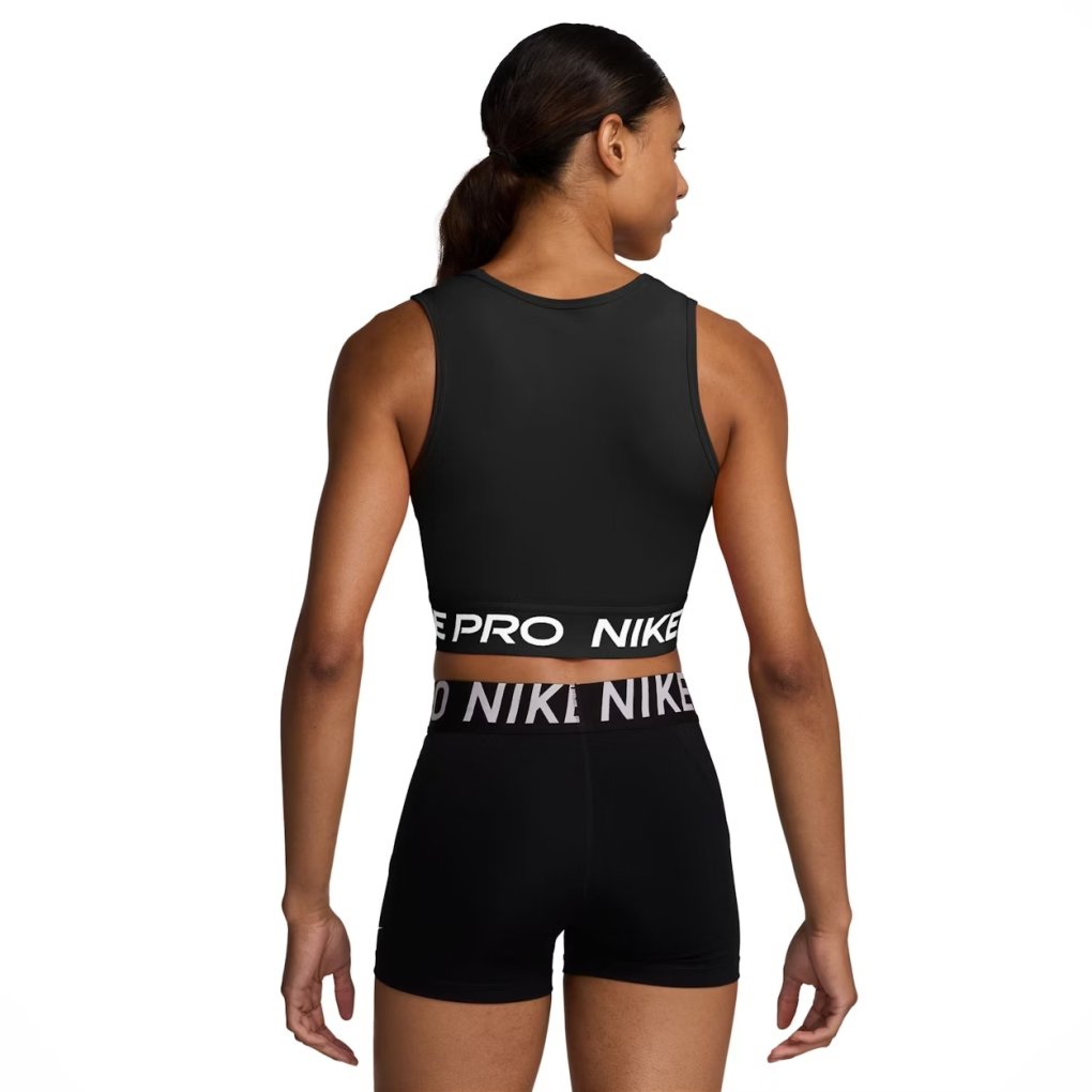 Nike Pro Dri-Fit Crop Tank Top Women - black/white FZ3615-010