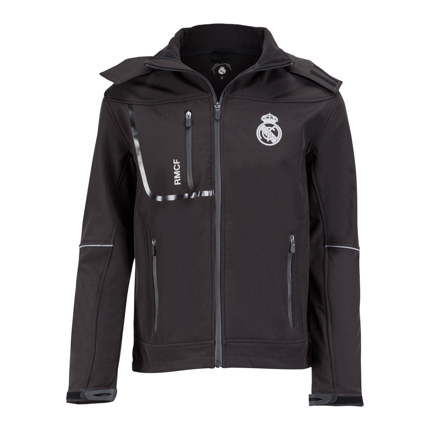 Real Madrid Mens Softshell Black