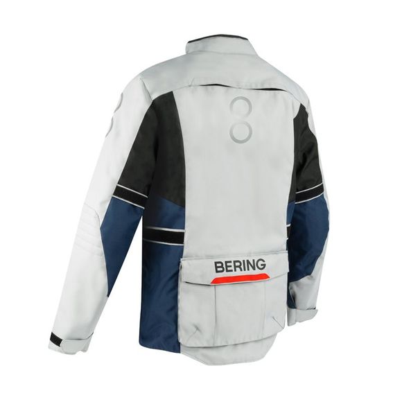 Siberia Bering Motorcycle Jacket - Gray / BlueRef: Br1568-C366