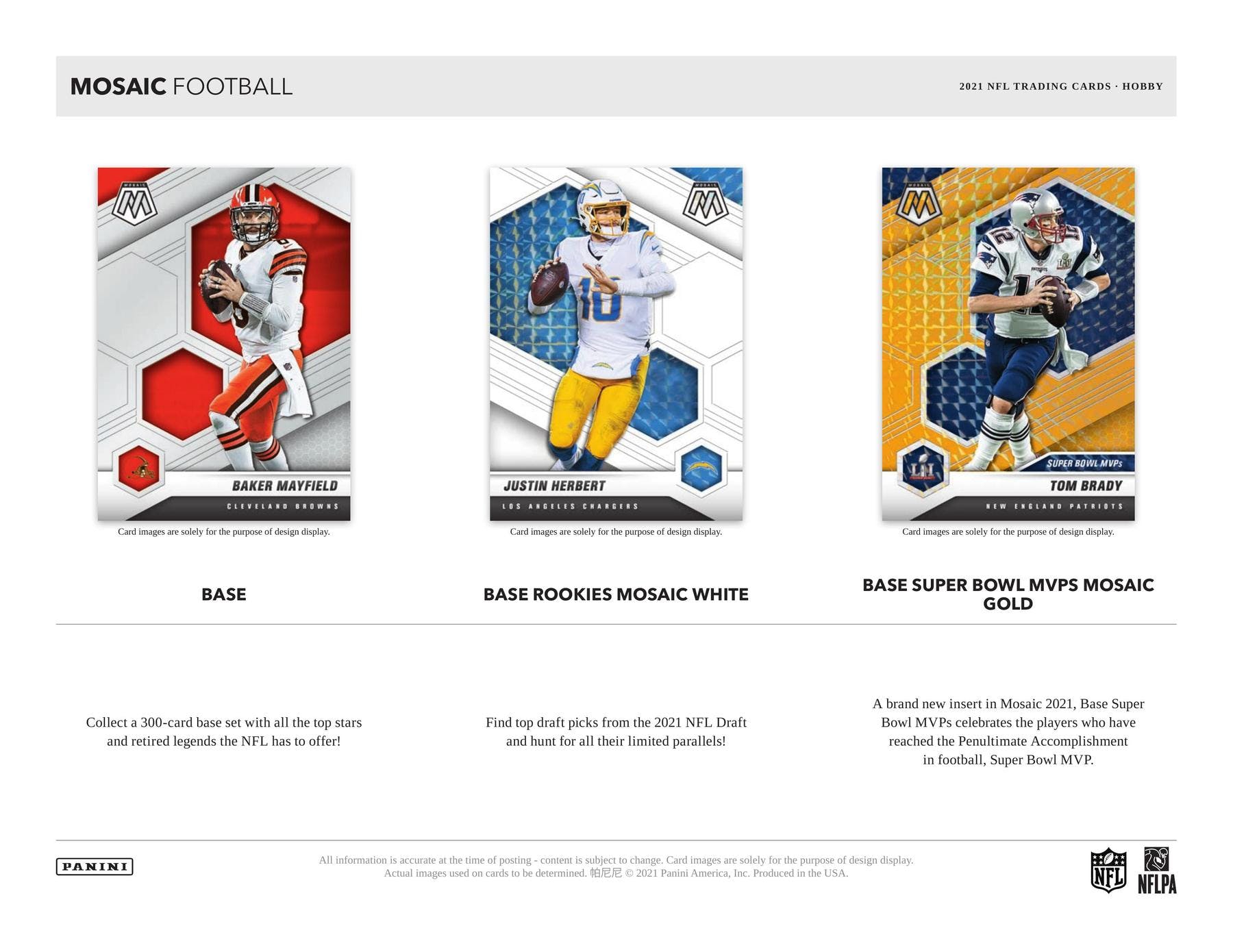 2021 Panini Mosaic Football Hobby Box NFL