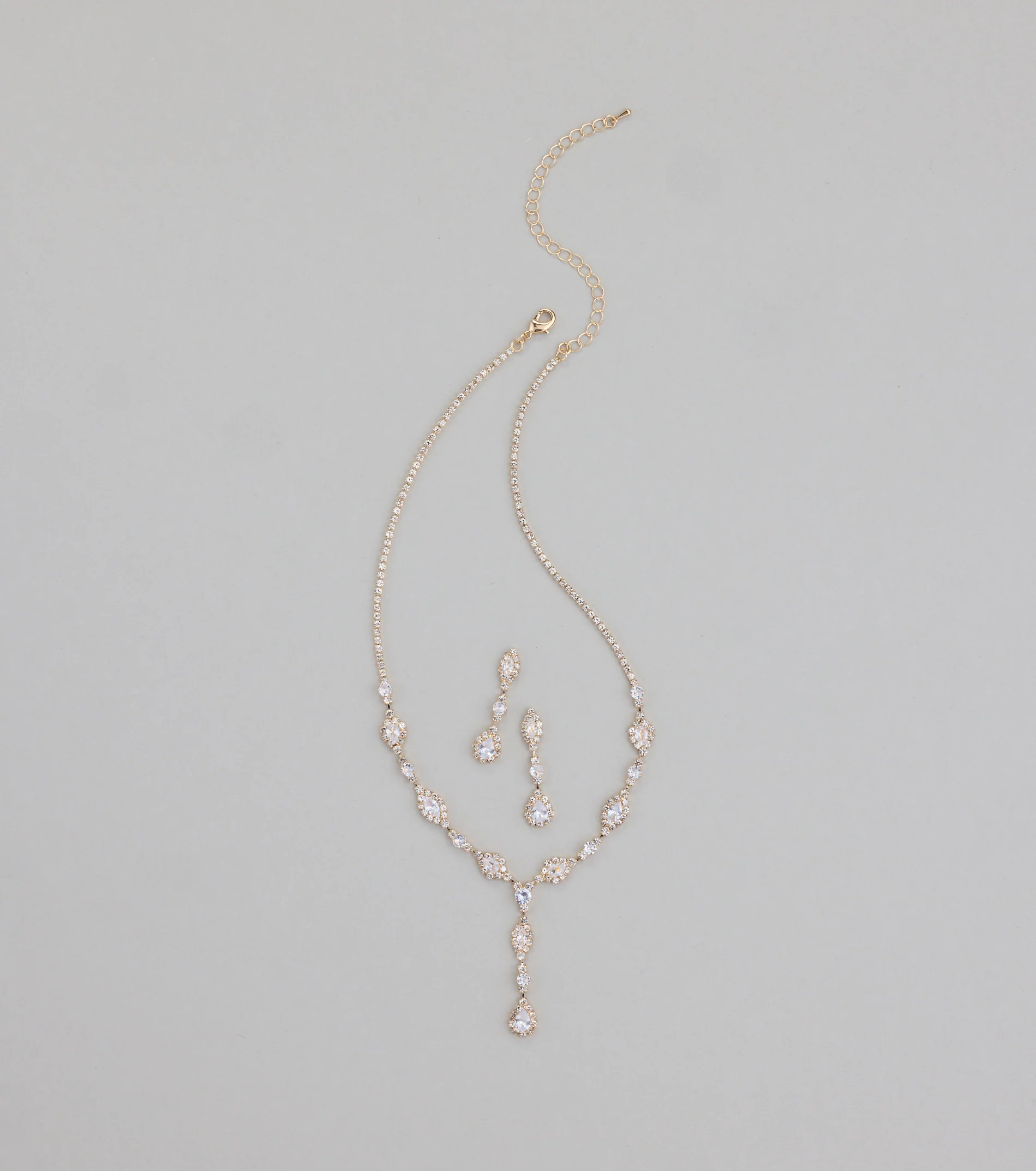 Dazzling Elegance Necklace And Earrings Set