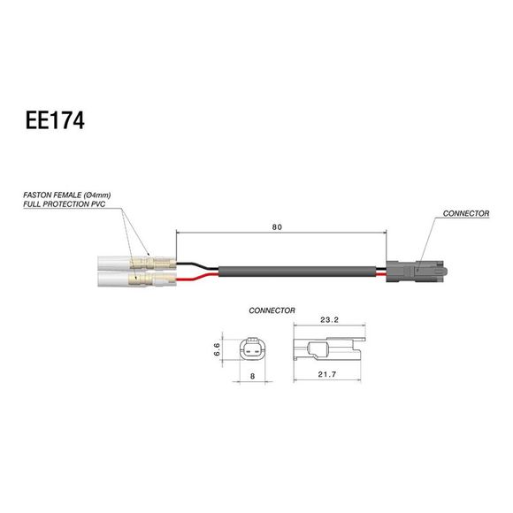Rizoma wiring resistance kit for turn signalsRef: rz0937 / ee174h