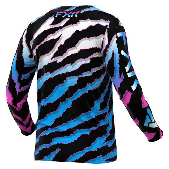 FXR YOUTH PODIUM 24 cross jersey - Black / BlueRef: FXR0471