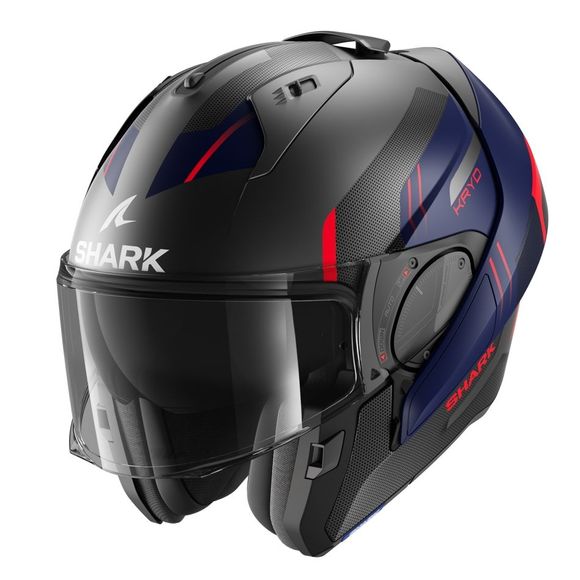Casque modulable Shark EVO ES KRYD - Gris / BleuRef : SH1686-C65300