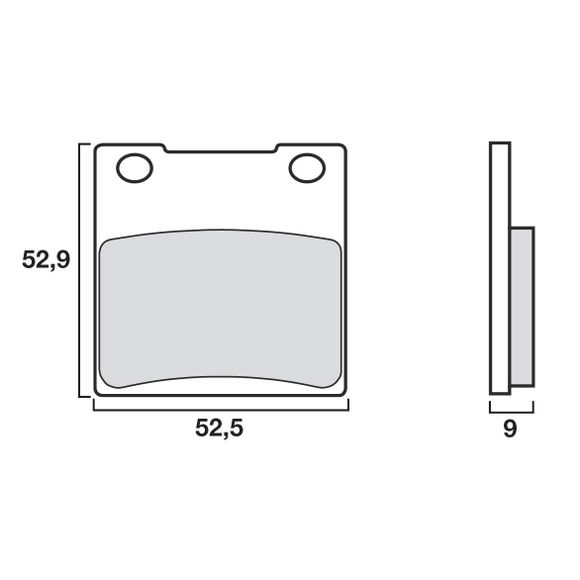 Brembo Organic brake pads front/rear (depending on model)Ref: 07KS0507