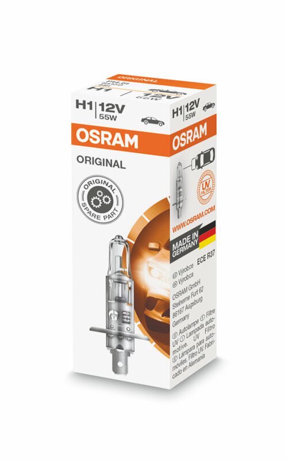 Original OSRAM bulb Line H1 12V/55W - X1 UniversalRef: OSRM00039A / 1080427