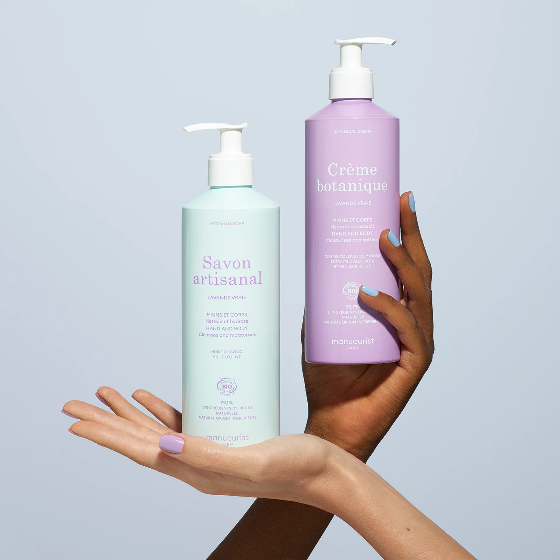 Lavender Botanical Cream & Artisan Soap Duo - Cosmos Organic