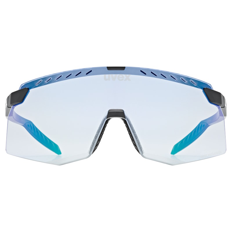 Uvex pace stage V Glasses - black matt/mirror blue