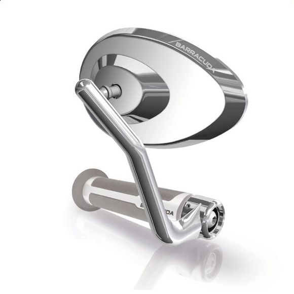 Barracuda RETRO STONE CHROME rearview mirror (pair) Universal - GrayRef: bar0116 / retro stone chrome