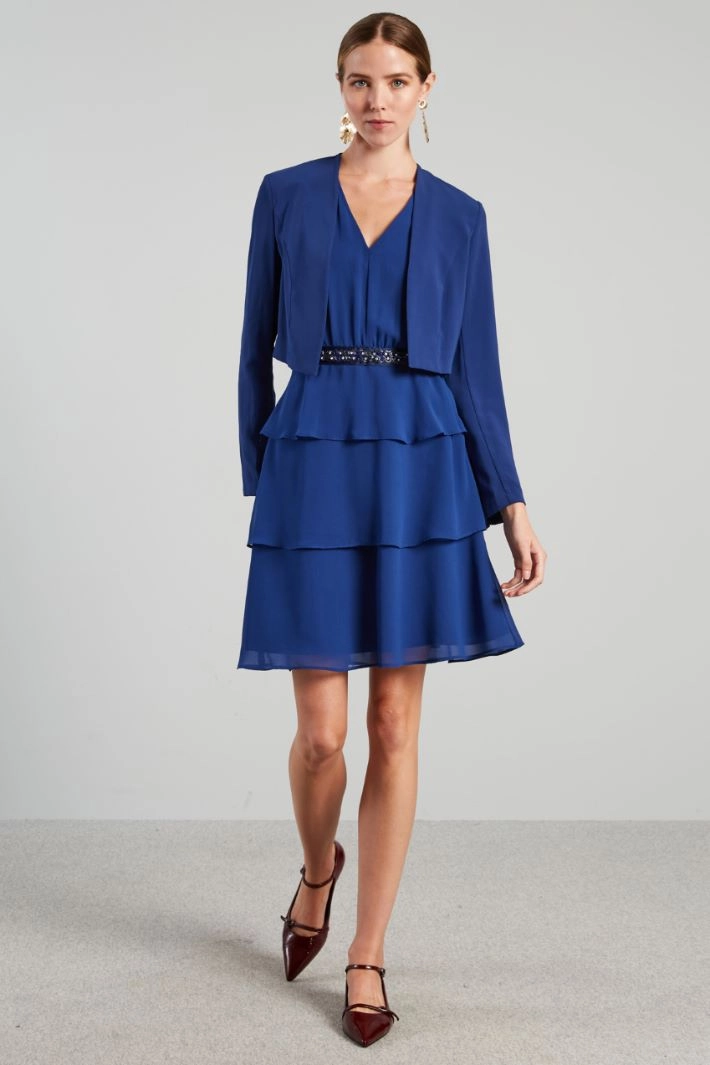 Envers satin bolero jacket - BLUETTE