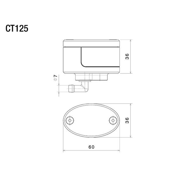 Rizoma Next Master Cylinder Reservoir for Clutch - Universal - GreyRef: RZ0022