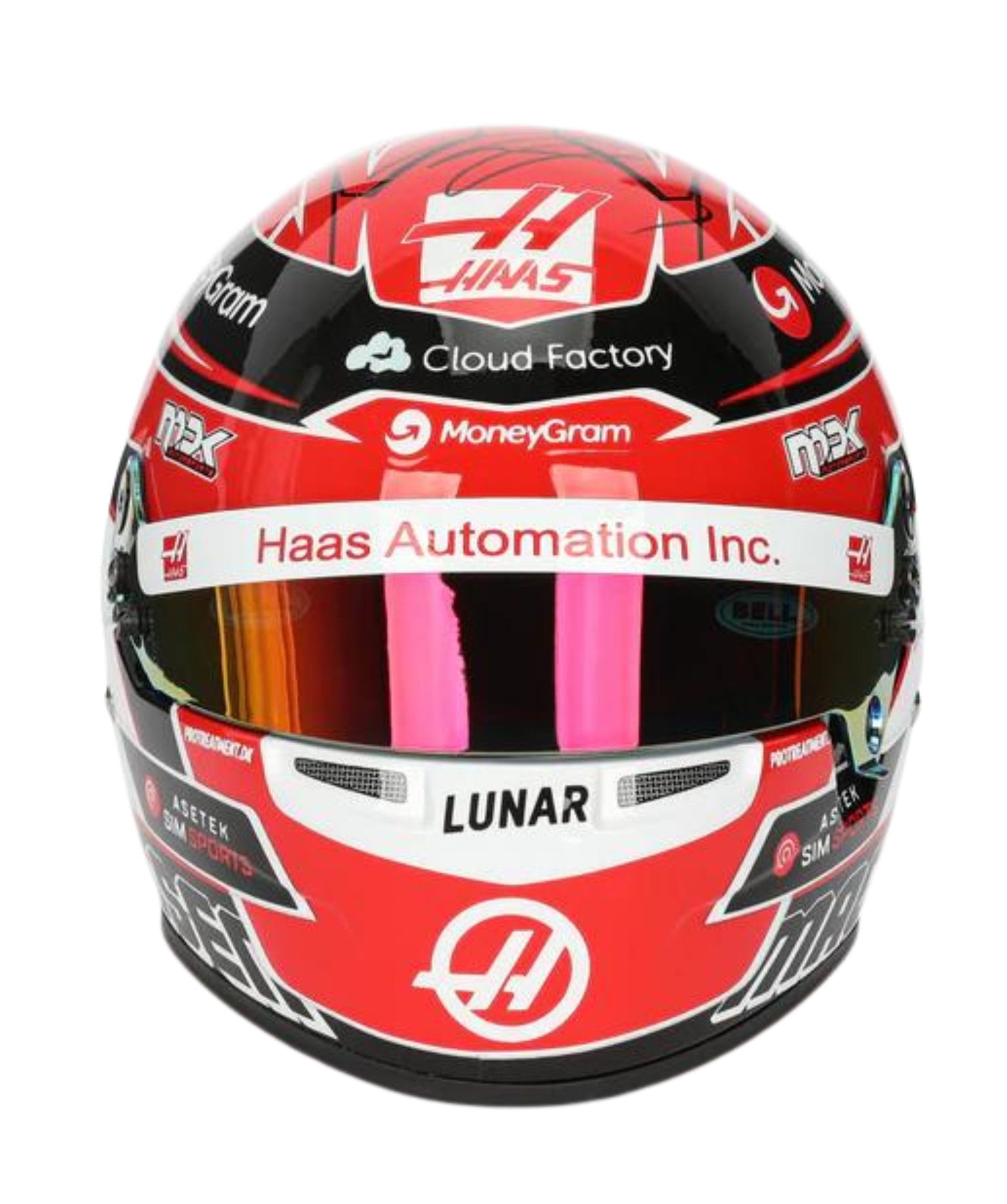 Kevin Magnussen Autographed Haas 2023 1:2 Scale Mini Helmet
