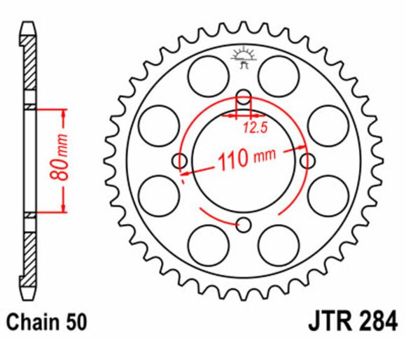 Crown JT. Standard steel 284 - 530Ref: Jtc00091A / 1075030003