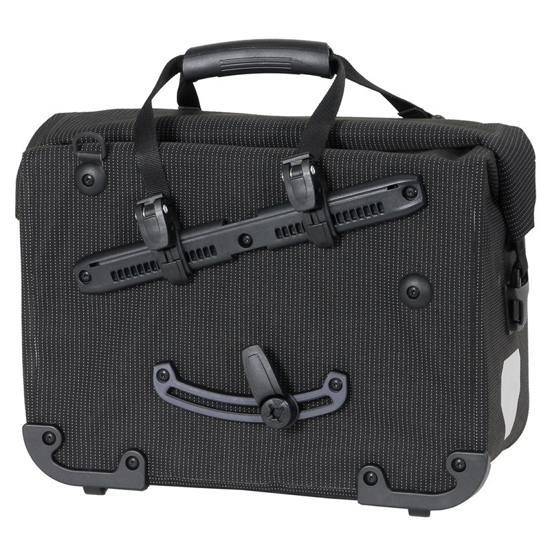 ORTLIEB Office-Bag High Visibility - QL2.1 Bike Pannier - 21L - black reflex