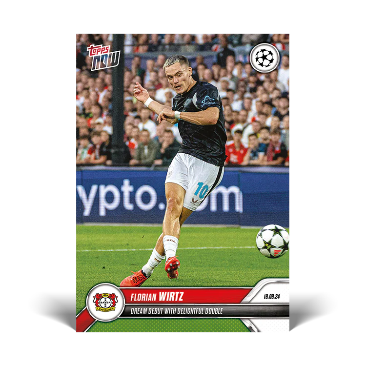 Florian Wirtz - Dream debut with delightful double - 24/25 UCC TOPPS NOW® Card 16