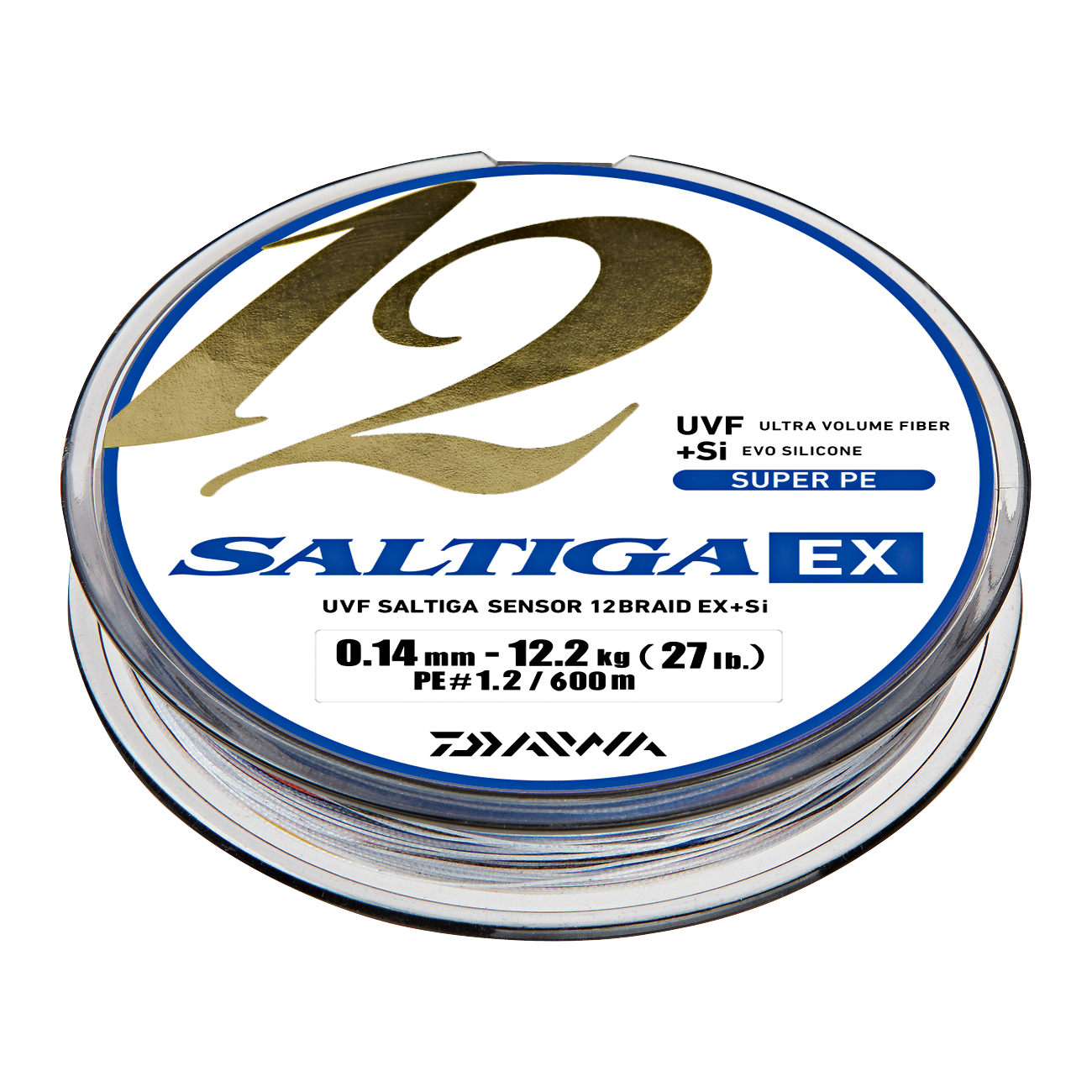 Daiwa Fishing Line Saltiga 12 Braid EX + SI (multi-color, 600 m)