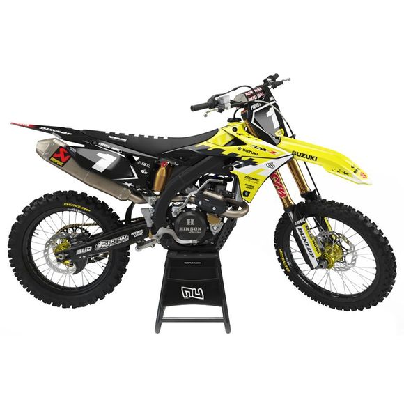 Kit déco RiderUnik ROOK - Noir / JauneSUZUKI 250 RM-Z 250 - 2010 - 2017Ref : RU1224 / SUZ-ROOK-6