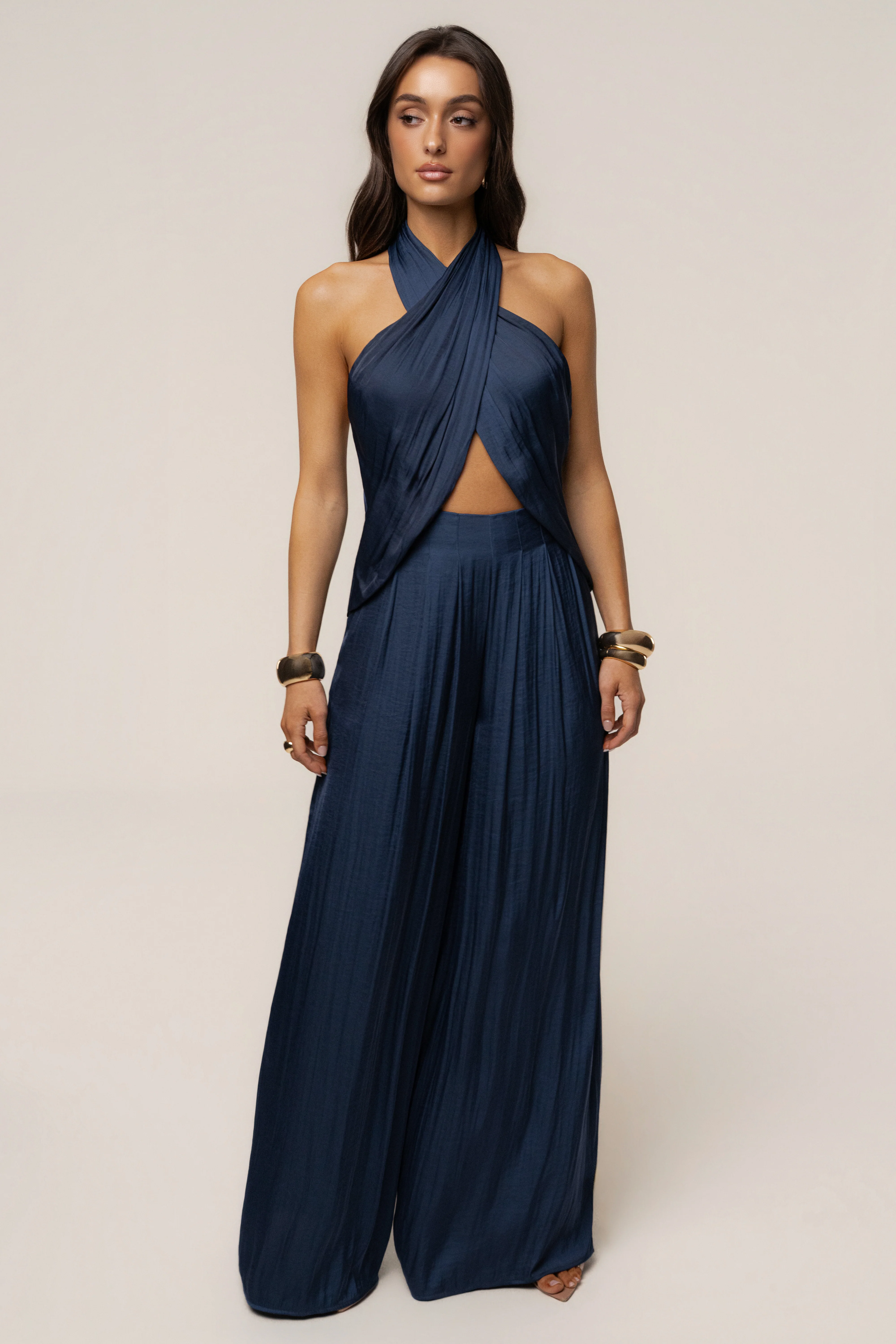 Blue Core Form Halter Top