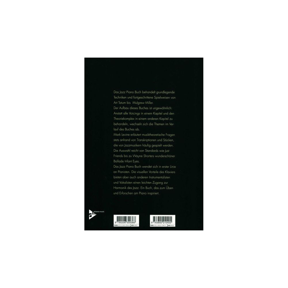 Advance Music Das Jazz Piano Buch – Thomann Ireland