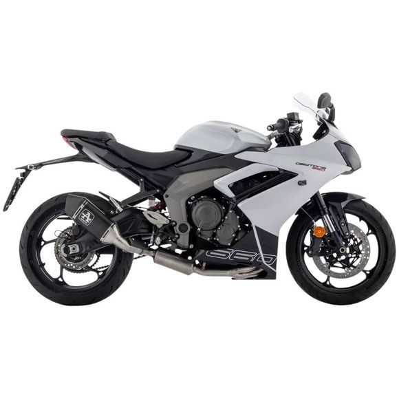 Ligne Complète Arrow Veloce Dark Racing - Collecteur Acier - Gris / NoirTRIUMPH 660 DAYTONA 660 - 2024 - 2025Ref : AW0804 / 71007VAN