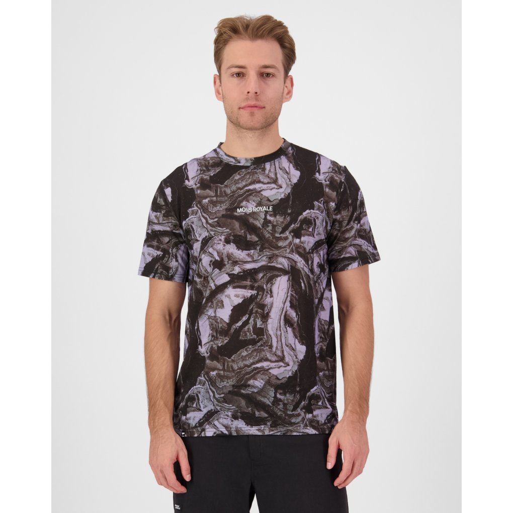 Mons Royale Icon Merino T-Shirt Men - rock camo