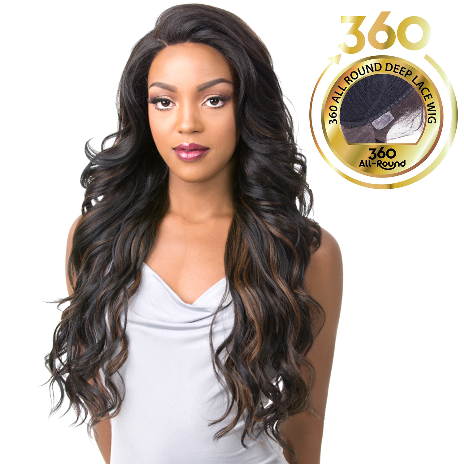 It's A Wig Human Hair Blend 360 All Round Deep Lace Wig 360 Lace Stana