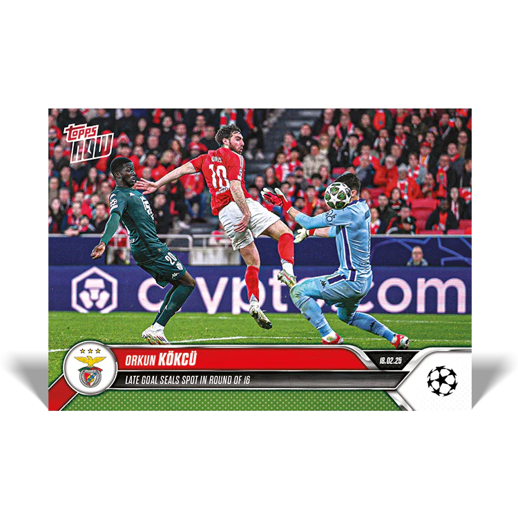 Orkun Kökçü - Late goal seals spot in Round of 16 - 24/25 UCL Topps NOW® Card 105