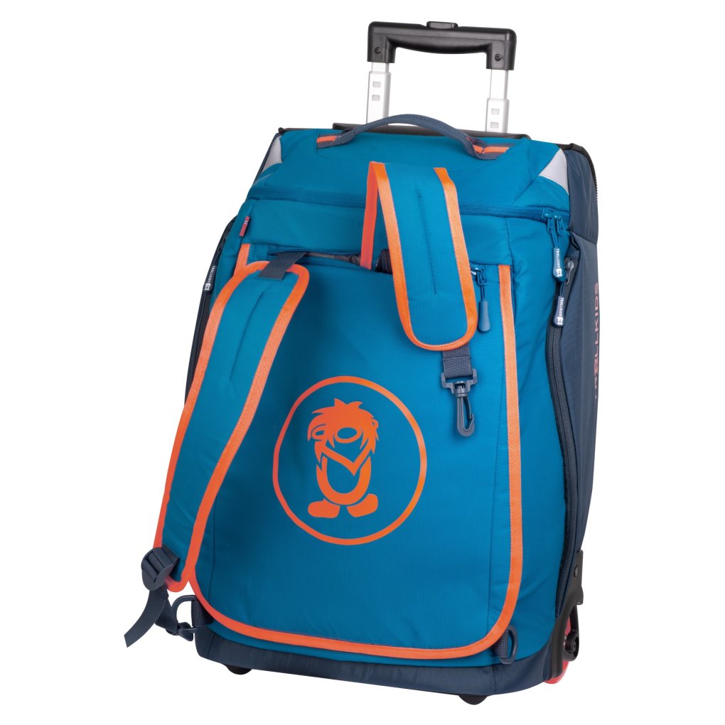 Trollkids Oslo Trolley Kids 40L - Atlantic Blue/Dark Navy/Glow Orange