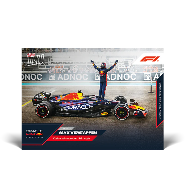 Topps UK - Max Verstappen - Claims win number 19 in style - F1 TOPPS NOW® Card #70