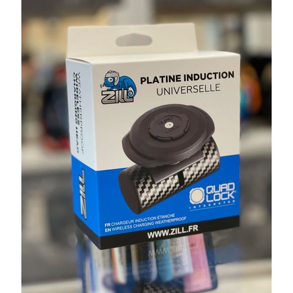 Zill PLATINE BLACK INDUCTION Smartphone Mount COMPATIBLE WITH QUAD LOCKRef: ZIL0001 / ZILL Induction Mounting Plate