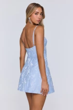 Electric Queen Mini Dress Blue