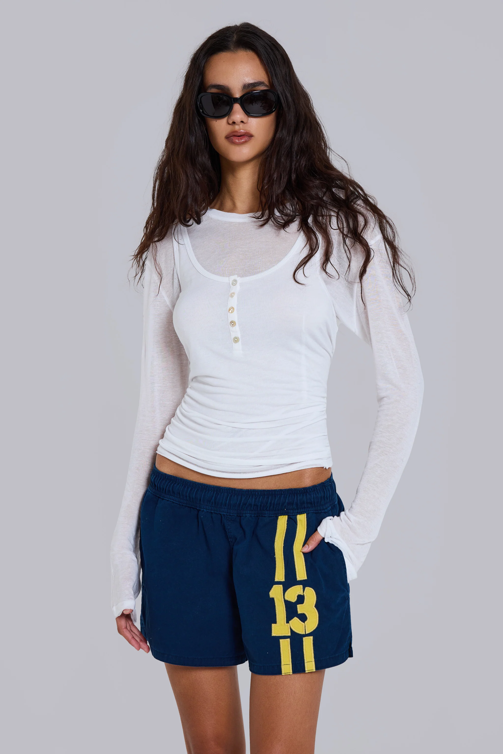 Navy Runner 13 Shorts