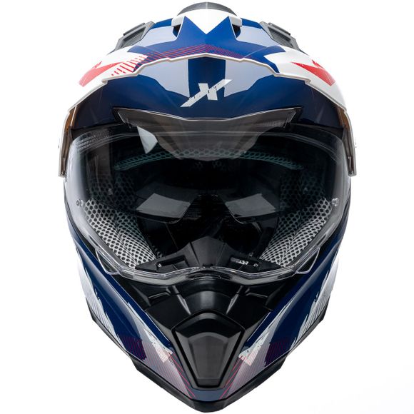Dexter ELECTRON 3 NOVA Full-Face Helmet - Blue / WhiteRef: DX0719