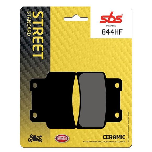 SBS 844HF Organic Front Brake PadsRef : 844HF / 844000