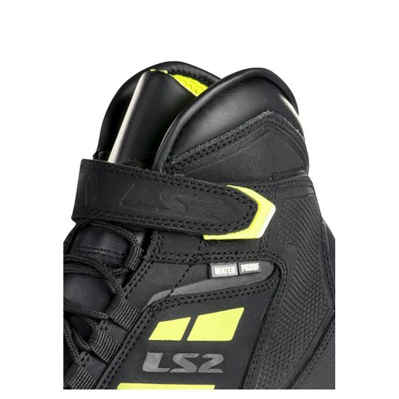 Ls2 Garra Waterproof Motorcycle Sneakers - Black / YellowRef: LS1412