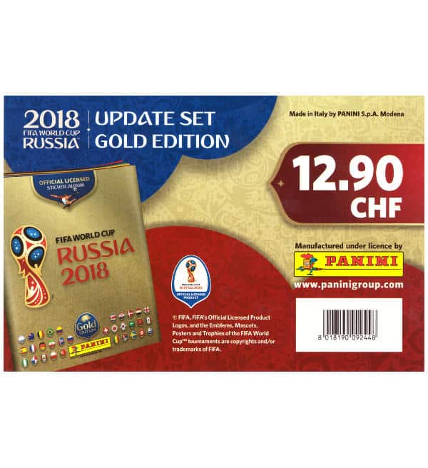 Panini Russia 2018 Gold Edition Update Set