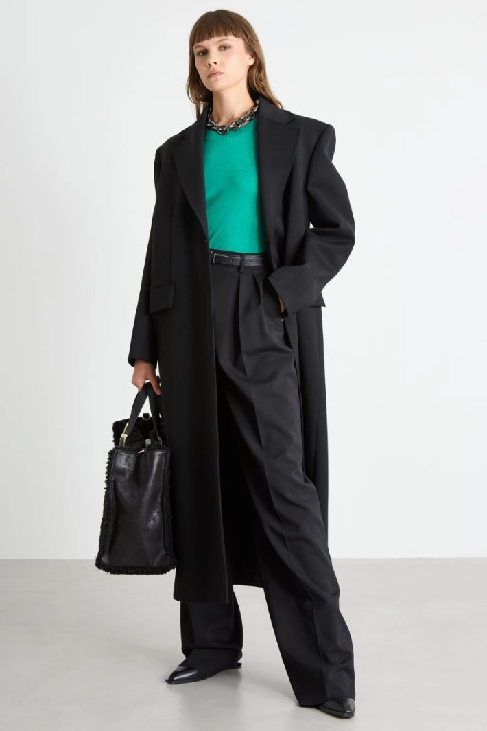 Wool-blend sweater - GREEN