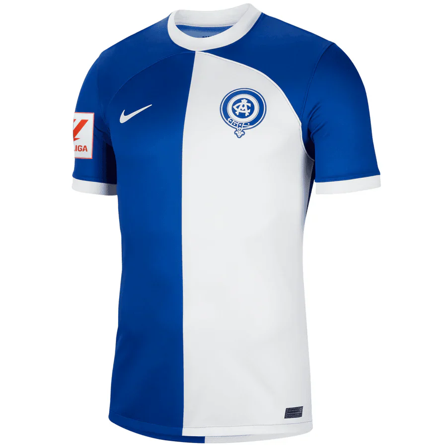 Atletico Madrid Antoine Griezmann Away Jersey w/ La Liga Patch 23/24 (Old Royal/White)