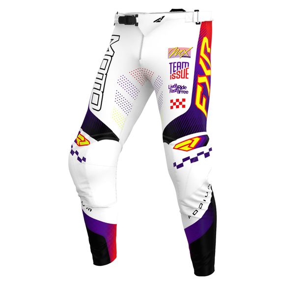 CHILDREN FXR PODIUM cross pants - White / PurpleRef: FXR1662