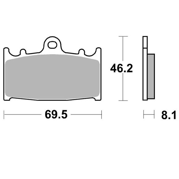 SBS 631DC Racing carbon front brake padsRef: 631DC / 631060