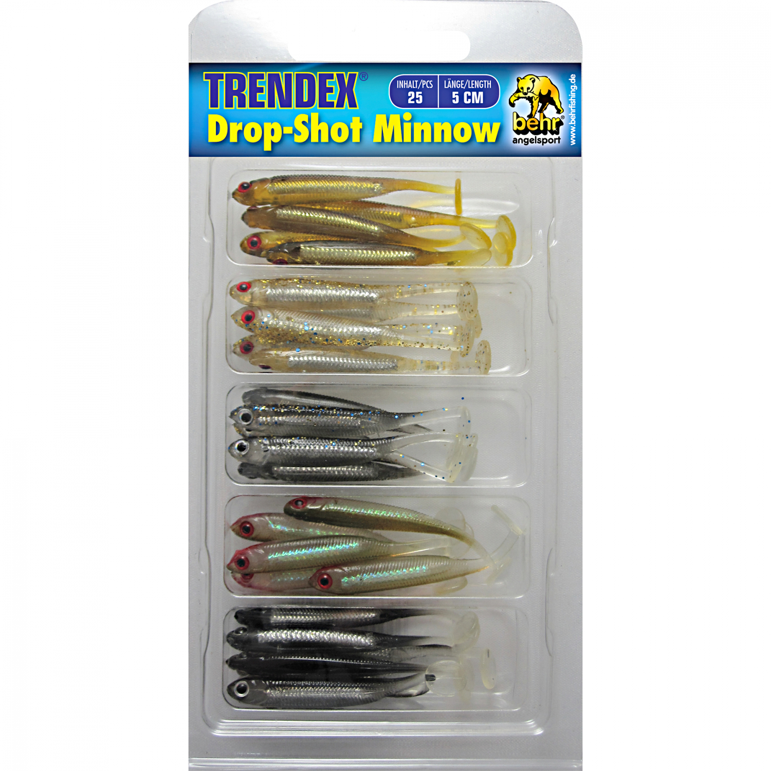 Trendex Softbait Drop-Shot Minnow (Assortment S)