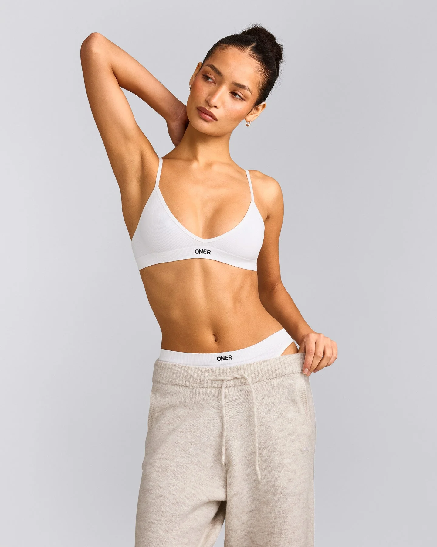 Seamless Strappy Bralette | White