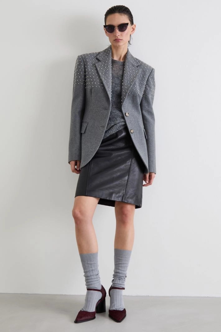 Studded blazer - GREY