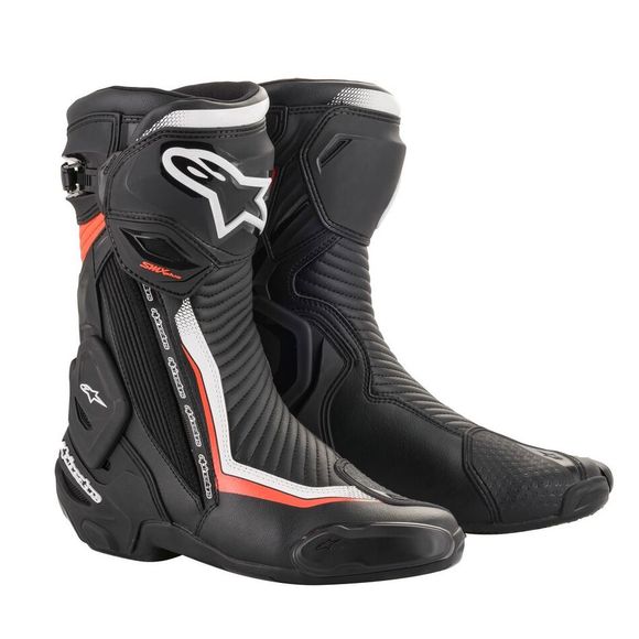 Alpinestars SMX PLUS V2 Boots - FLUO - Black / RedRef: AP11667