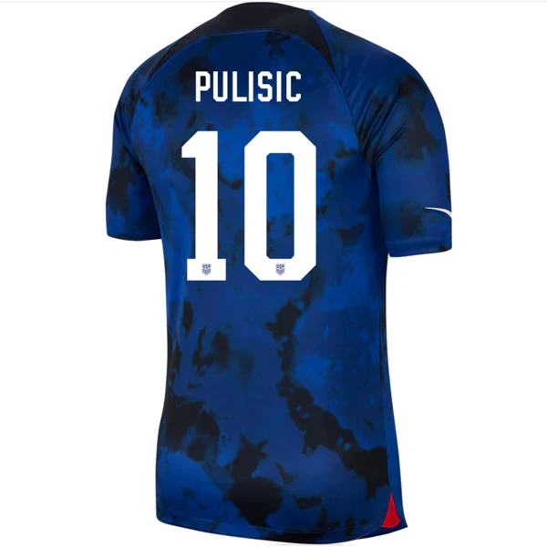 United States Christian Pulisic Authentic Match Away Jersey 22/23 (Bright Blue/White)