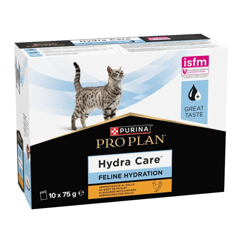 Purina Pro Plan Veterinary Supplement Hydra Care Pouch - Chicken - 10 x 75 g