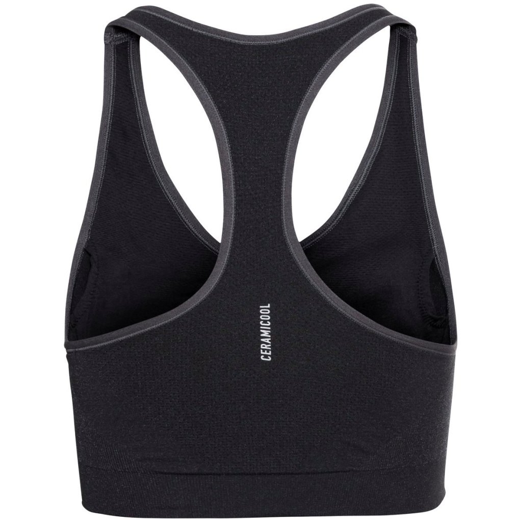 Odlo Seamless Medium Ceramicool Sports Bra Women - black melange